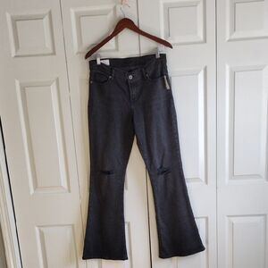 Gap Y2K Low Rise Flare Jeans Black Size 30